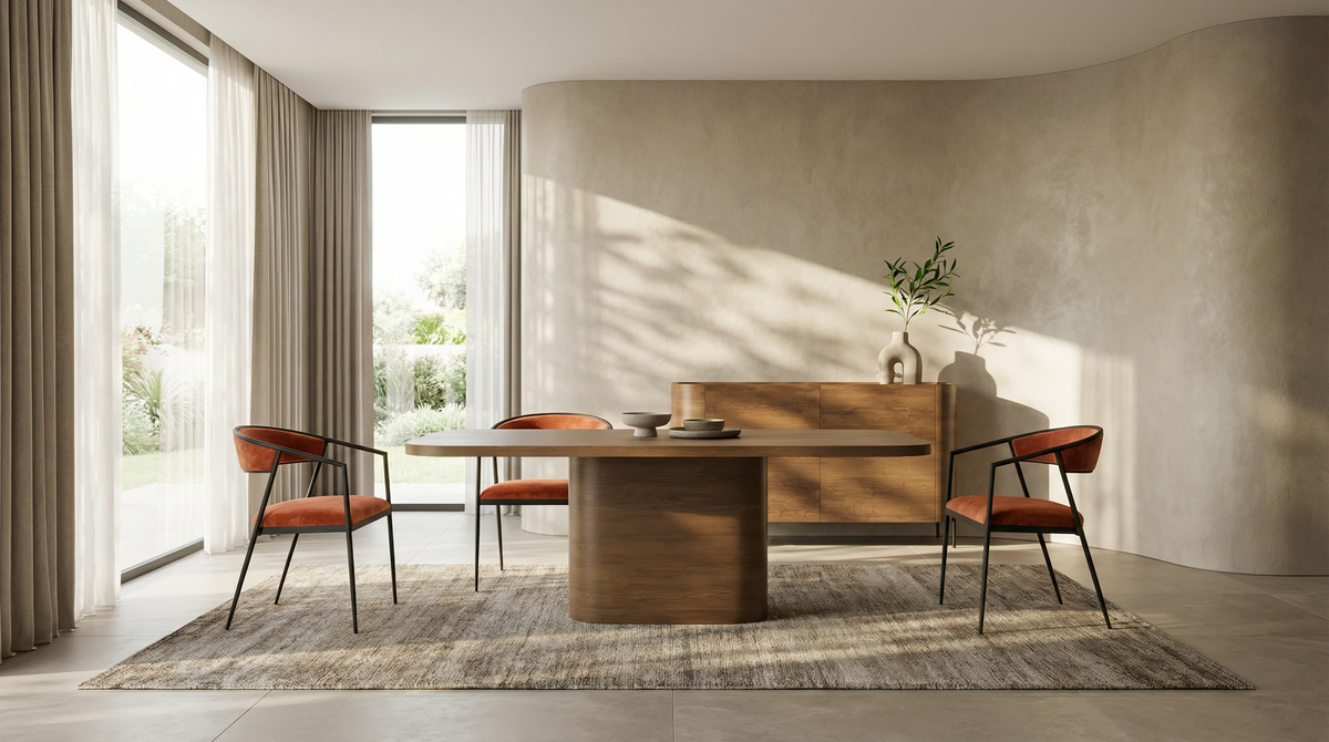 Chocolate Dining Table | Caracole Atom