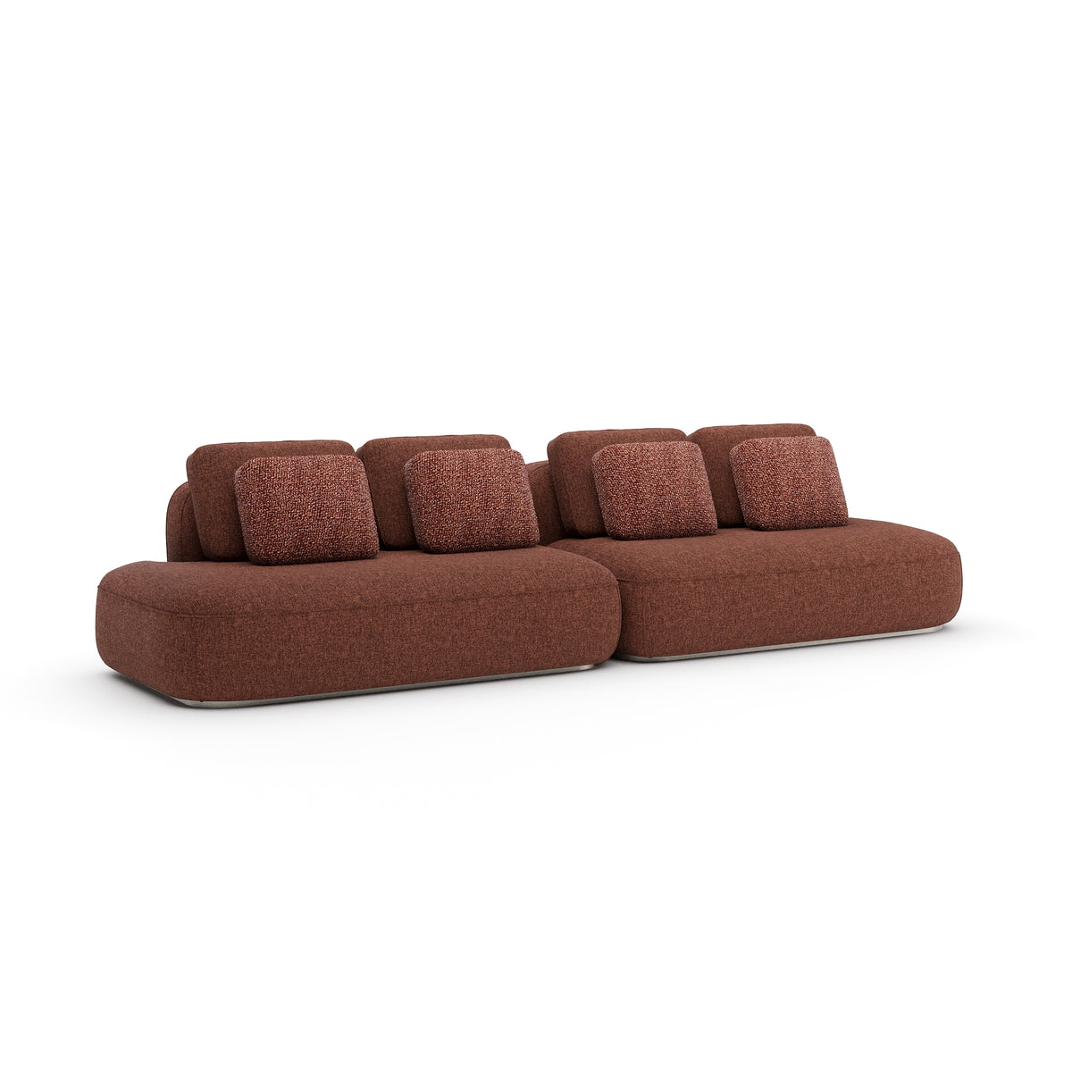 Saffron Two Piece Straight Sofa | Caracole Sasso Small