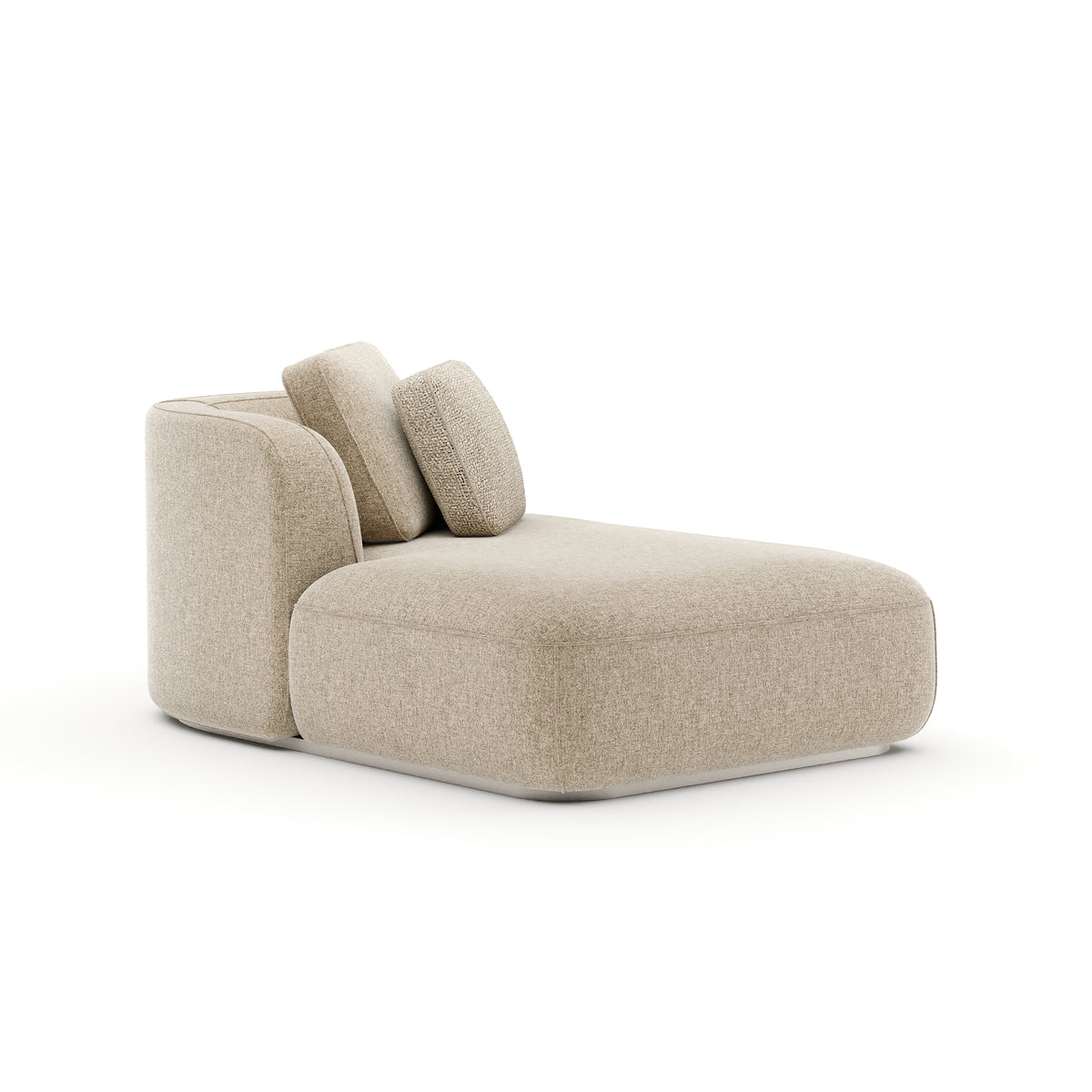 Oatmeal LAF Chaise| Caracole Sasso