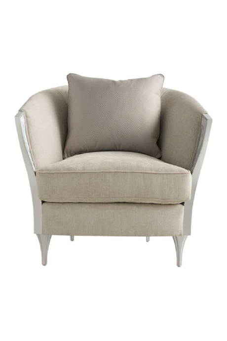 Carved Wood-Arm Lounge Chair | Caracole Cheryl | Caracole.eu.com