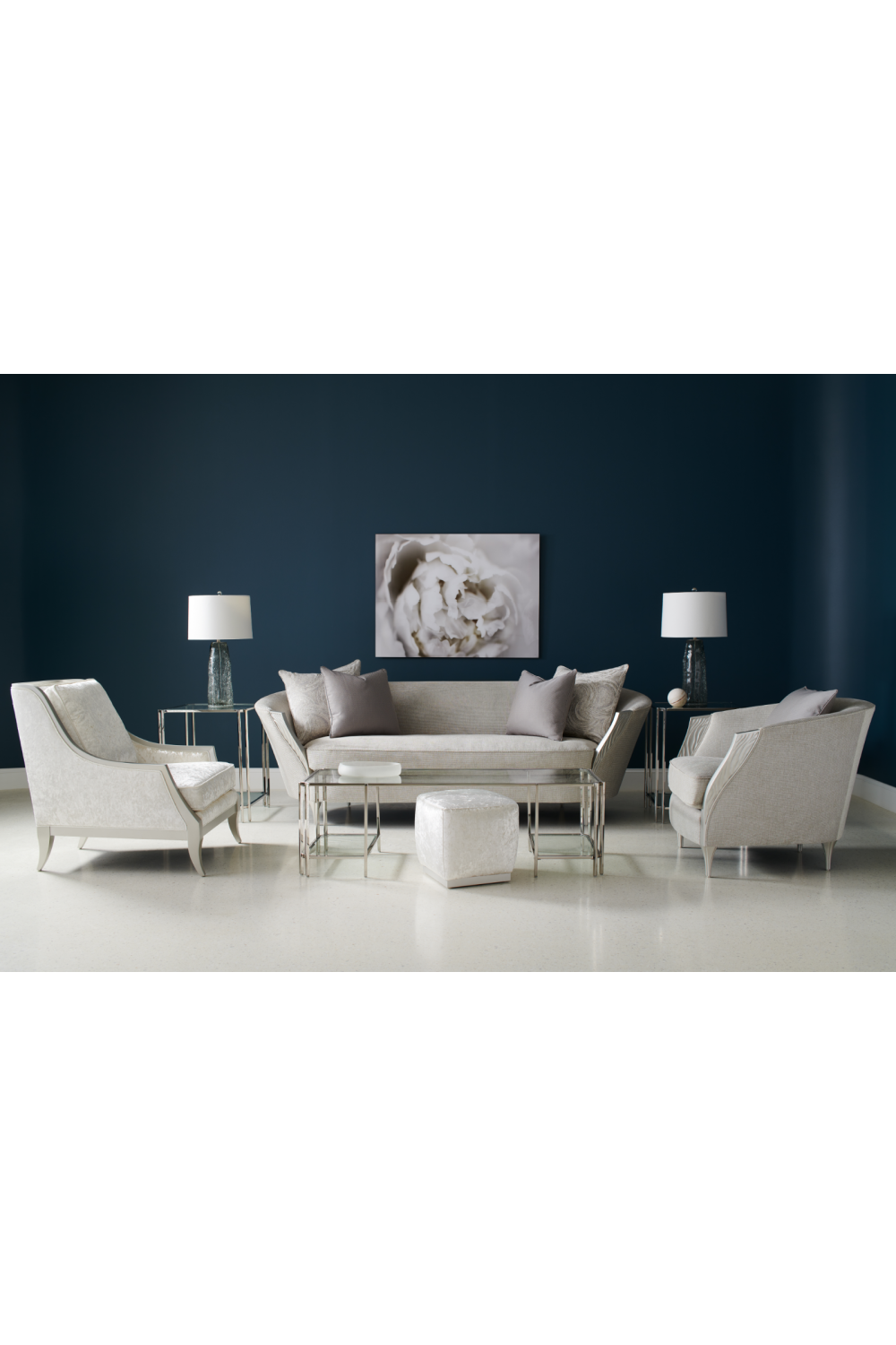 Carved Wood-Arm Lounge Chair | Caracole Cheryl | Caracole.eu.com
