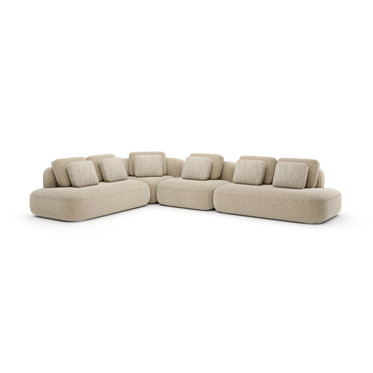 Oatmeal Large L Section | Caracole Sasso