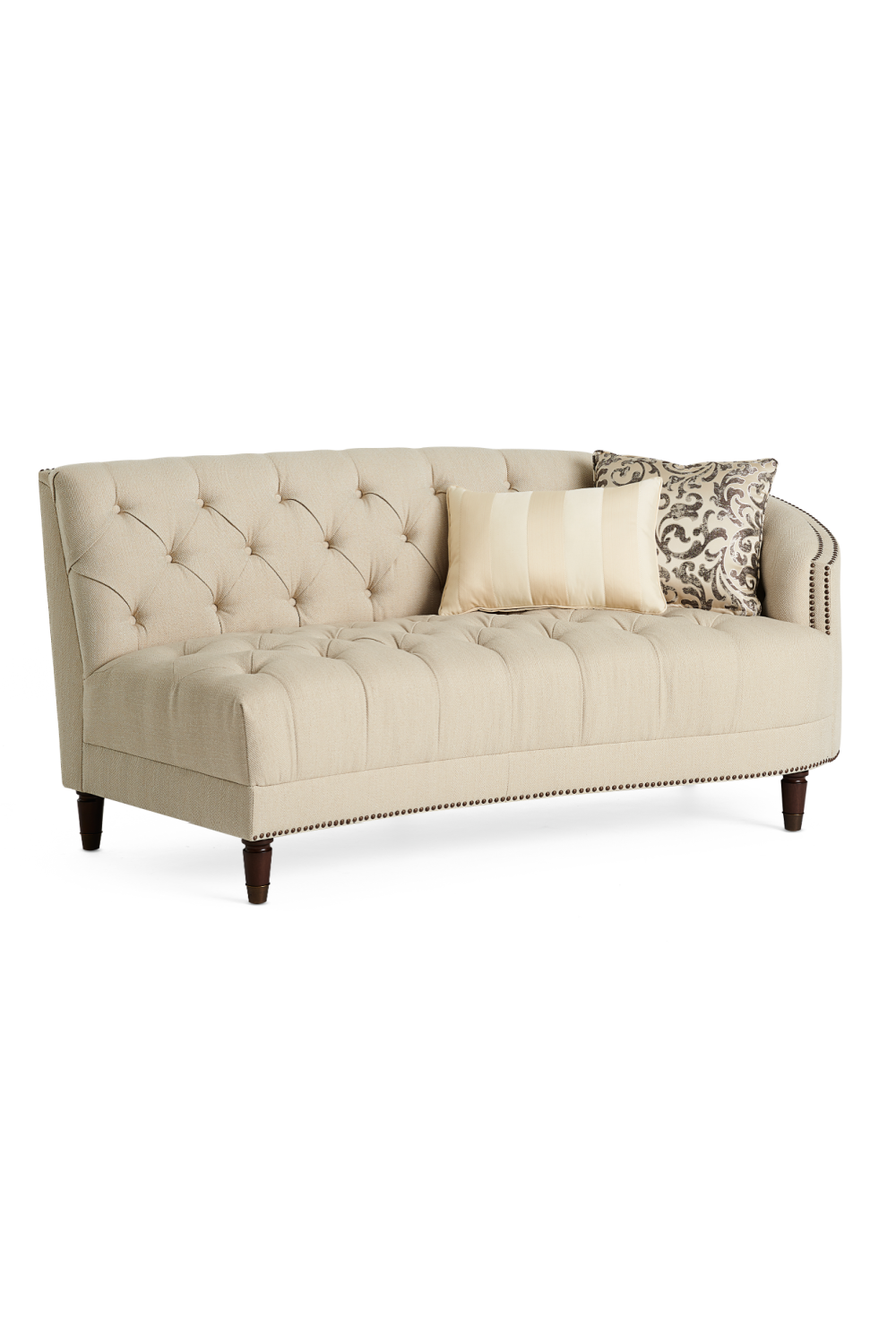 Nail-Trimmed Tufted Sofa | Caracole Laf | Caracole.eu.com