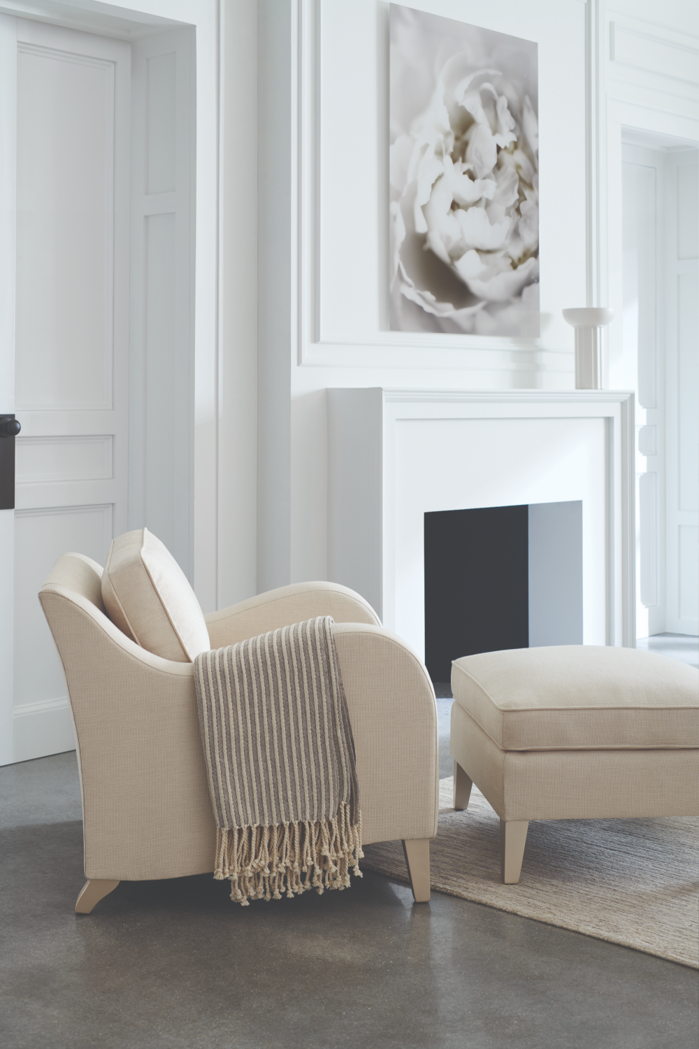 Sloping Arm Lounge Chair | Caracole Victoria | Caracole.eu.com