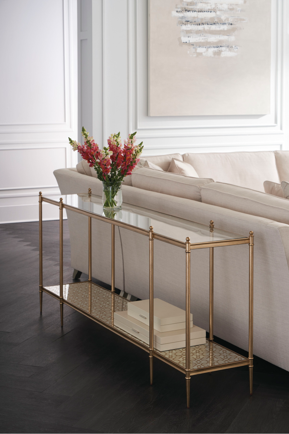 Cream Modern Loveseat | Caracole Victoria | Caracole.eu.com