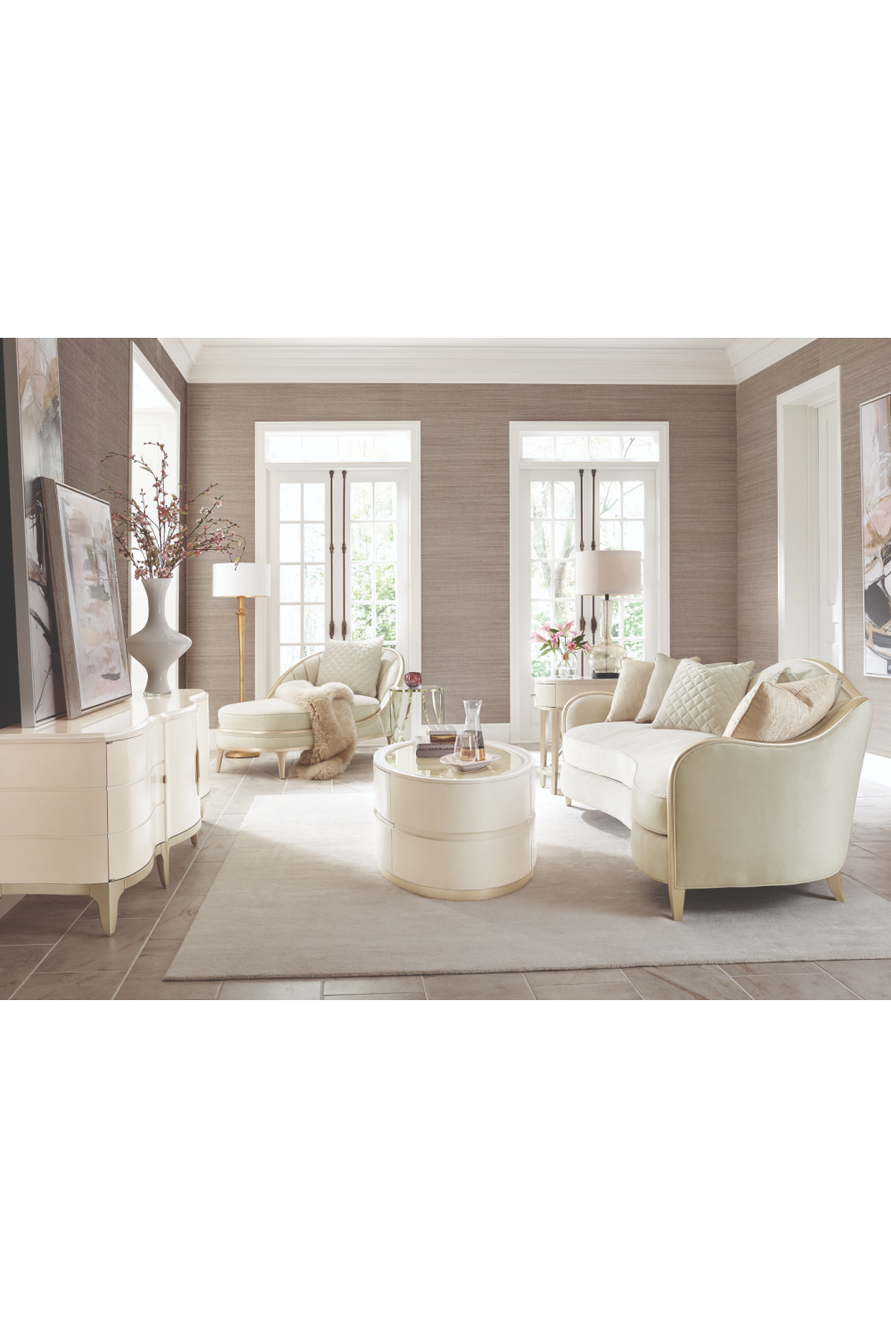 Beige Modern Classic Sofa | Caracole Adela | Caracole.eu.com