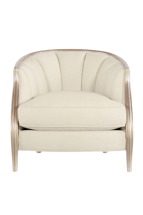 Cream Bouclé Lounge Chair | Caracole Adela | Caracole.eu.com