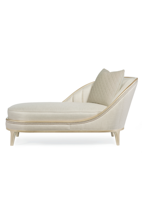 Cream Tufted Chaise | Caracole Adela | Caracole.eu.com