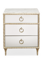 Mirrored Vintage Style Nightstand | Caracole Fontainebleau | Caracole.eu.com