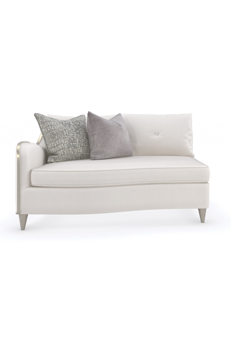 White Chenille Modular Sofa | Caracole Lillian | Caracole.eu.com