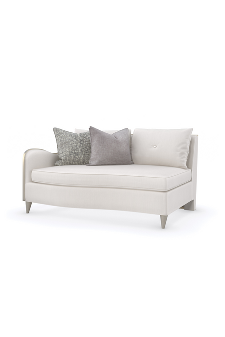 White Chenille Modular Sofa | Caracole Lillian | Caracole.eu.com