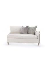 White Chenille Modular Sofa | Caracole Lillian | Caracole.eu.com