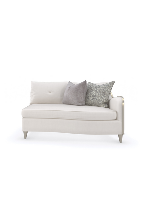 White Chenille Modular Sofa | Caracole Lillian | Caracole.eu.com