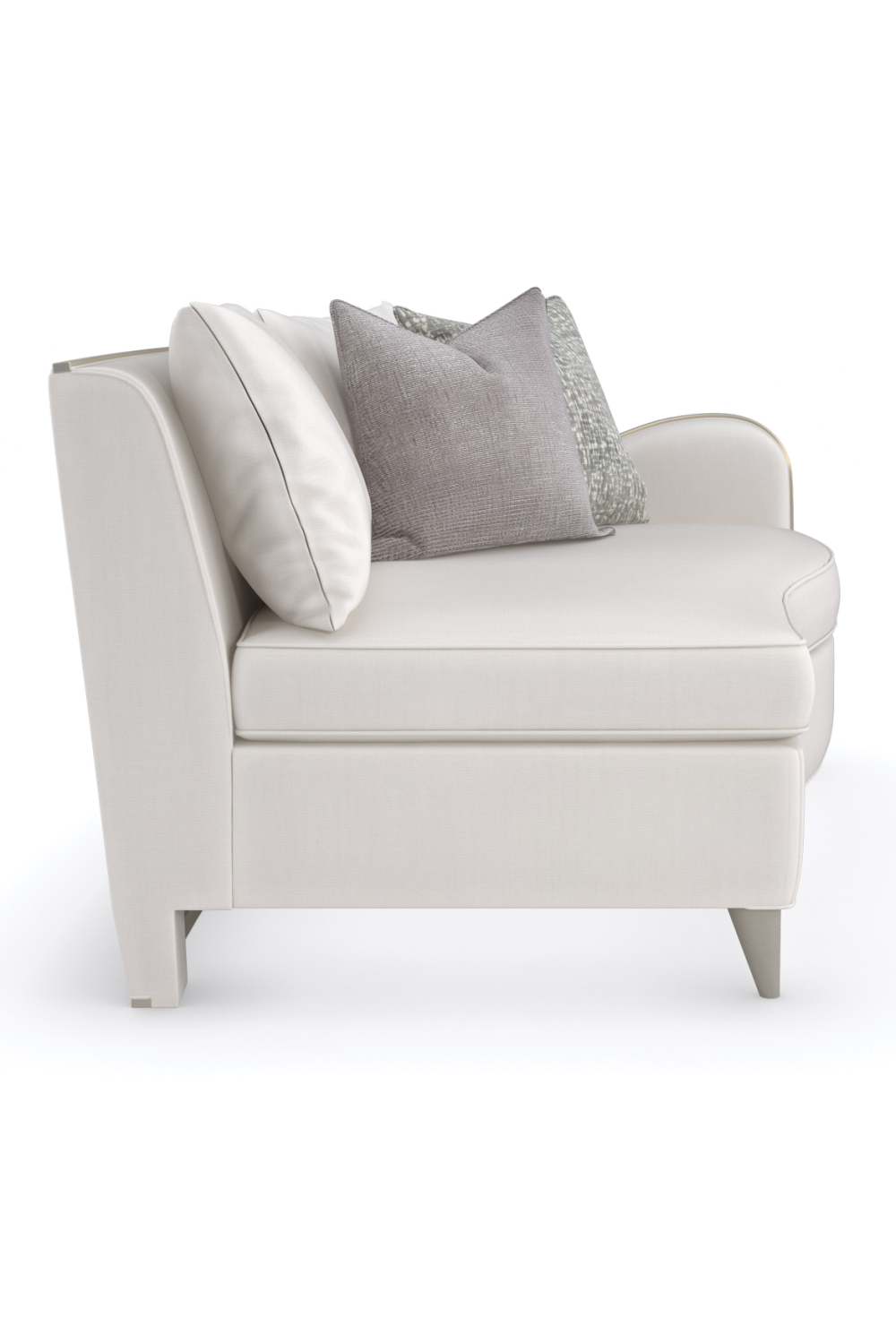 White Chenille Modular Sofa | Caracole Lillian | Caracole.eu.com