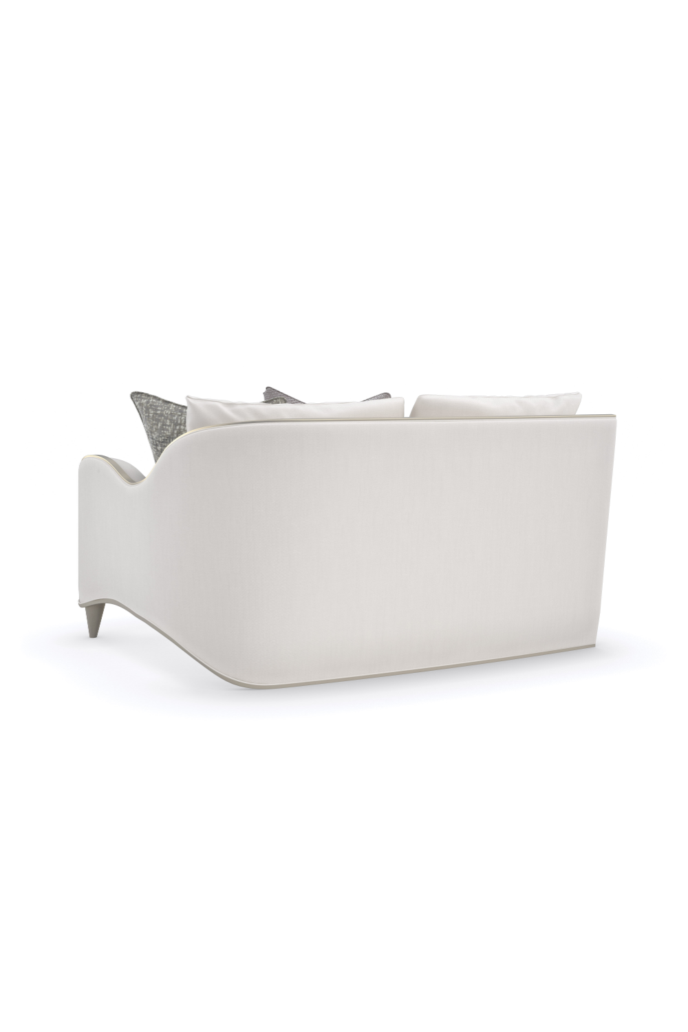 White Chenille Modular Sofa | Caracole Lillian | Caracole.eu.com