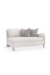 White Chenille Modular Sofa | Caracole Lillian | Caracole.eu.com
