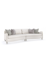 White Chenille Modular Sofa | Caracole Lillian | Caracole.eu.com