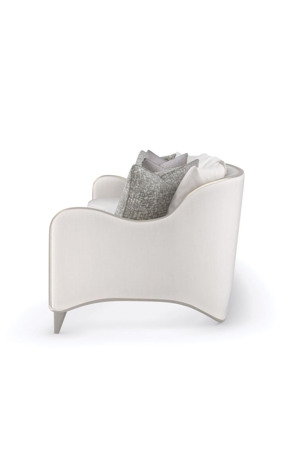White Chenille Modular Sofa | Caracole Lillian | Caracole.eu.com
