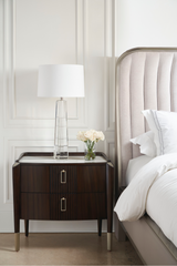Tufted Chenille Curved Bed | Caracole The Oxford | Caracole.eu.com