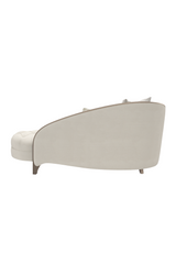 Cream Velvet Tufted Chaise | Caracole Valentina | Caracole.eu.com