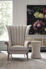 White Scalloped Accent Table | Caracole Valentina | Caracole.eu.com