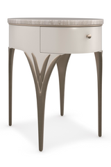 Oval Stone Side Table | Caracole Valentina | Oroa.com