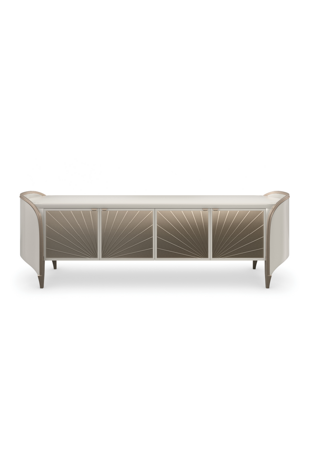 Oval Modern Media Cabinet | Caracole Valentina | Caracole.EU.com