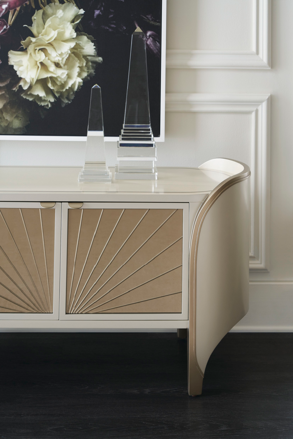 Oval Modern Media Cabinet | Caracole Valentina | Caracole.EU.com