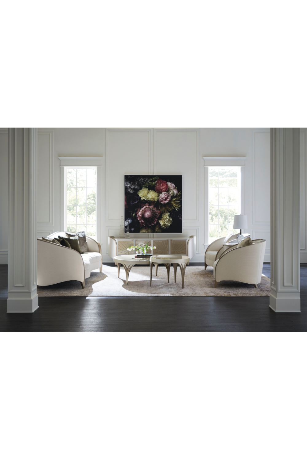 Oval Modern Media Cabinet | Caracole Valentina | Caracole.EU.com