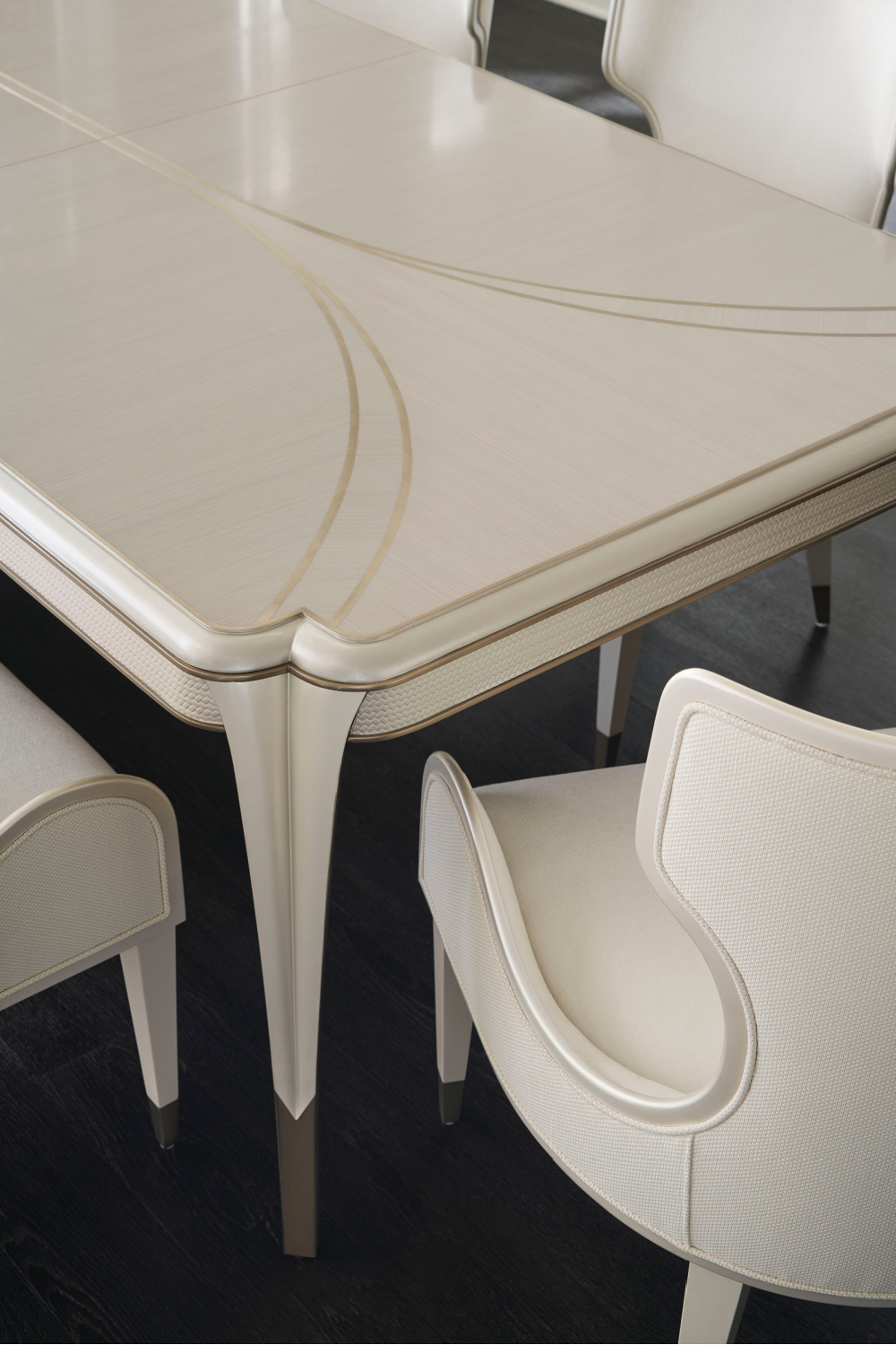 Sculptural White Modern Armchair | Caracole Valentina | Caracole.eu.com