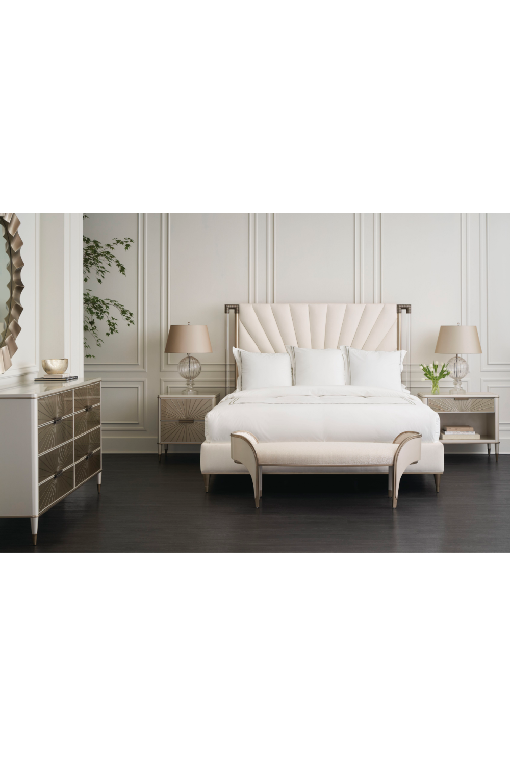 Mirrored Front Nightstand | Caracole Valentina | Oroa.com