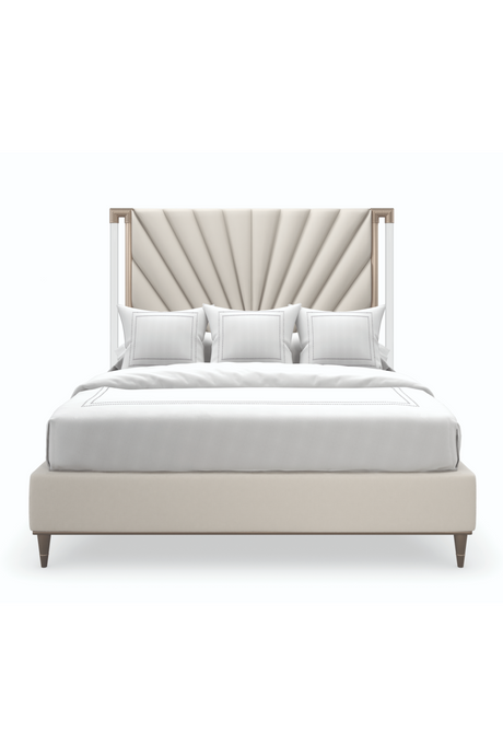 Taupe Tailored Bed | Caracole Valentina | Caracole.eu.com