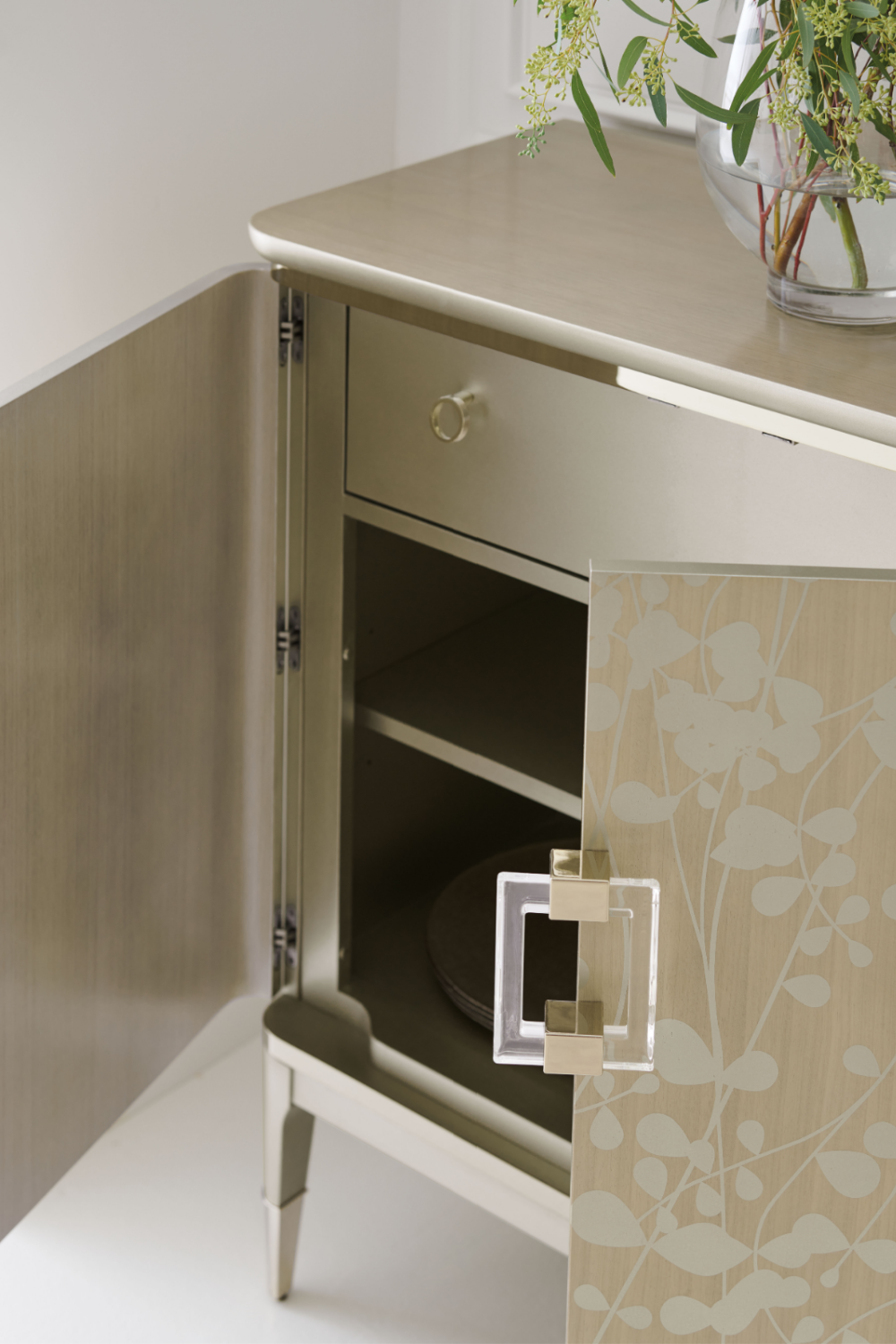 Gold Wooden Sideboard | Caracole Turn A New Leaf | Caracole.eu.com