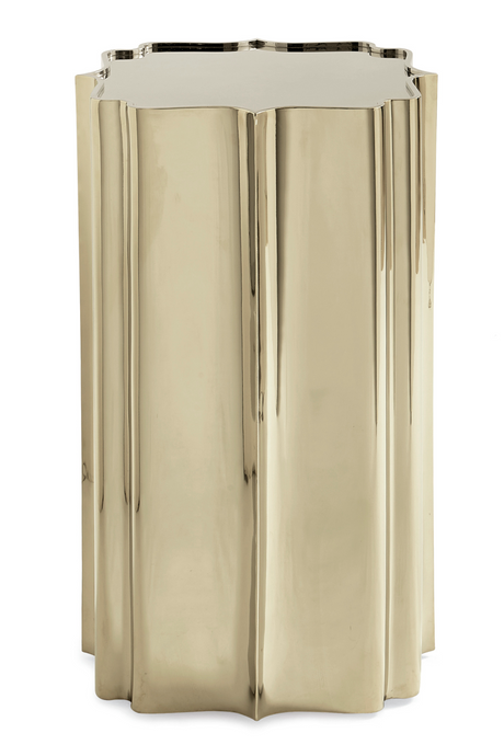 Scalloped Metallic Side Table | Caracole Good As Gold | Caracole.eu.com