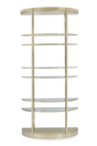 Half-Moon Gold Shelving Unit | Caracole Up Up And Away | Caracole.eu.com