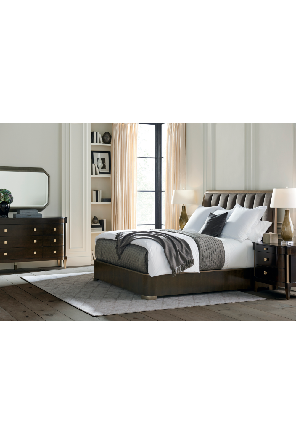 Dark Wooden Nightstand | Caracole Night Owl | Oroa.com
