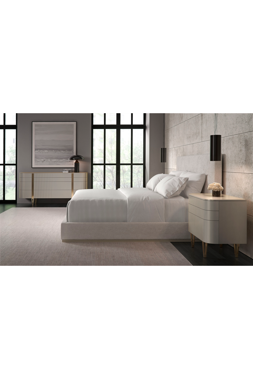 Matte Pearl Modern Dresser | Caracole Love At First Sight | Caracole.eu.com