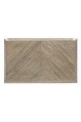 Chevron Patterned Nightstand | Caracole Crossed Purposes | Caracole.eu.com