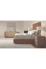 Chevron Patterned Nightstand | Caracole Crossed Purposes | Caracole.eu.com