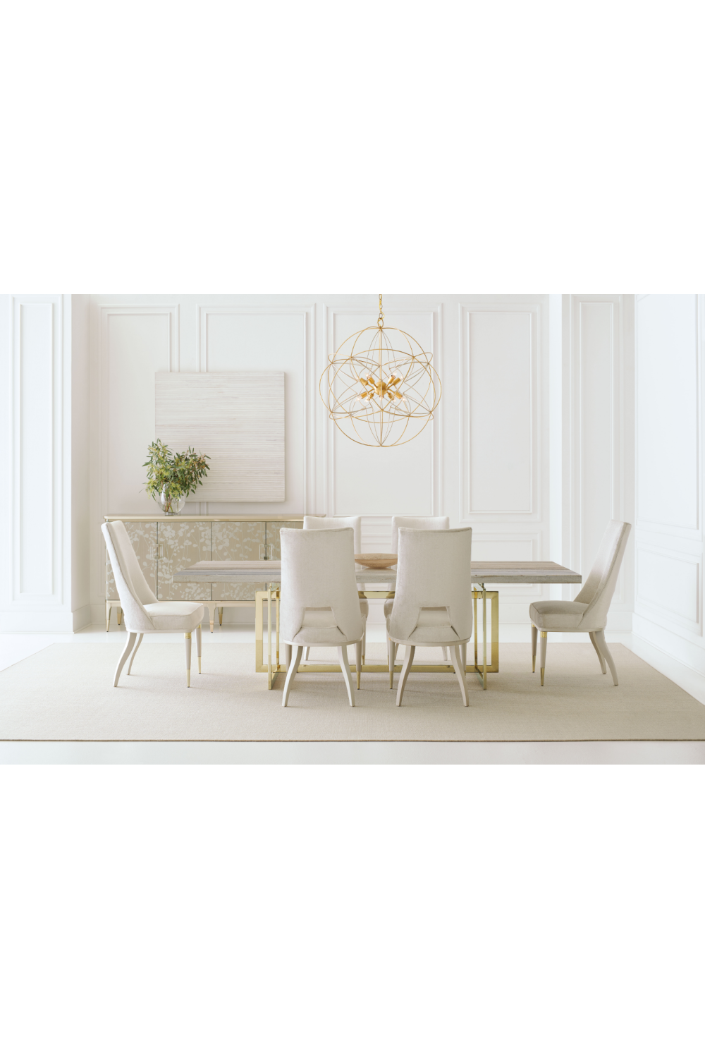 Beige Marble Dining Table | Caracole Wish You Were Here | Caracole.eu.com