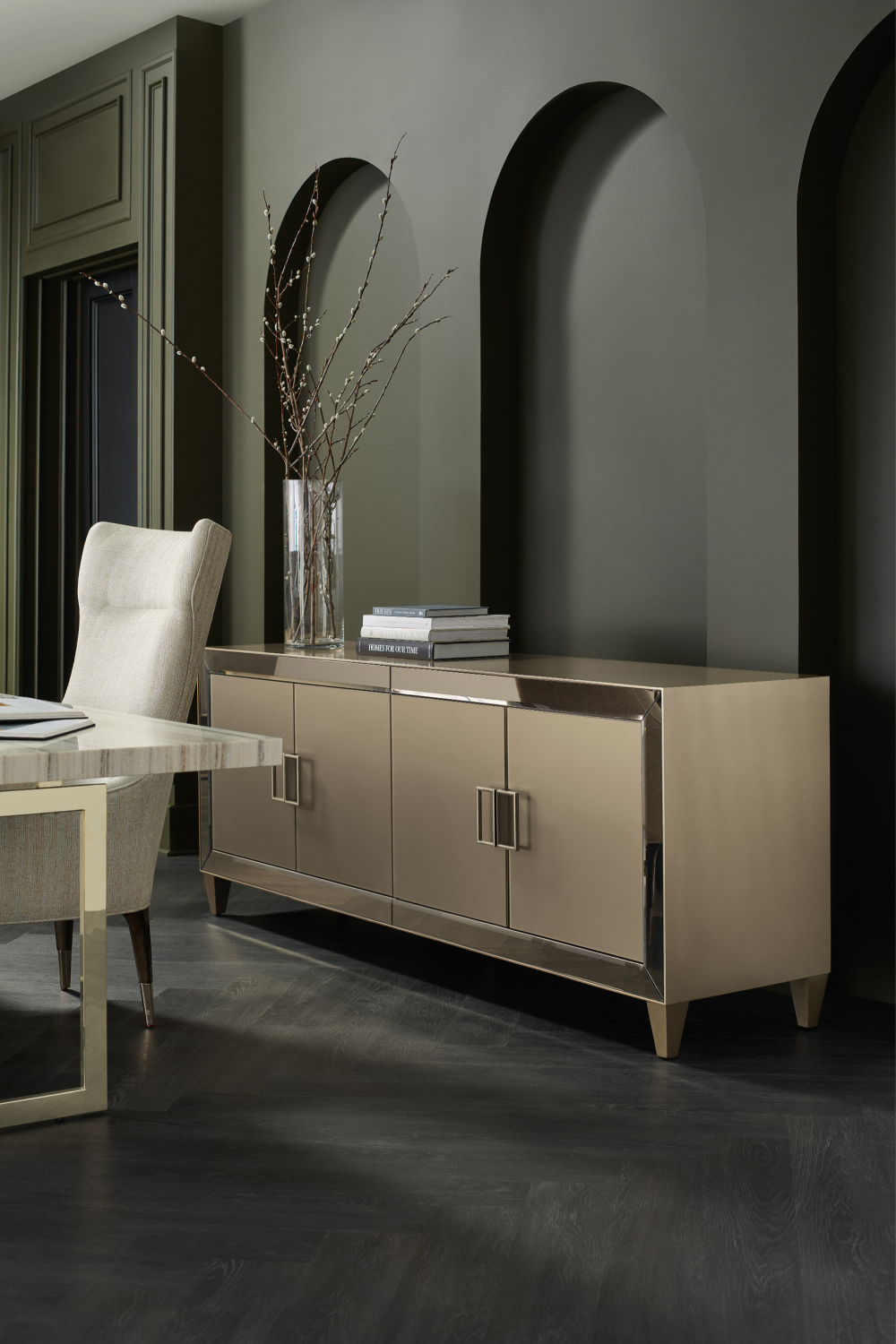 Beige Marble Dining Table | Caracole Wish You Were Here | Caracole.eu.com