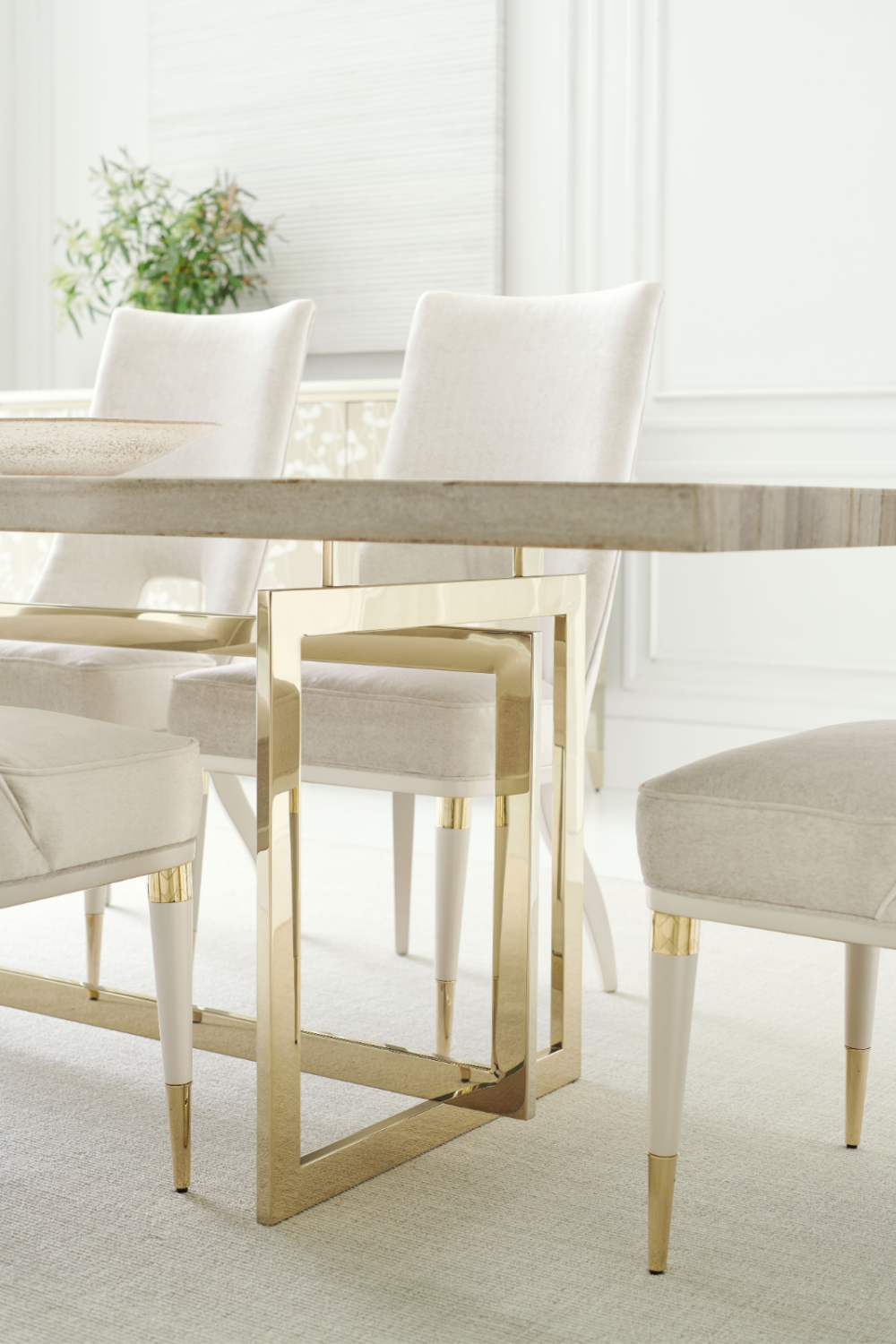 Beige Marble Dining Table | Caracole Wish You Were Here | Caracole.eu.com