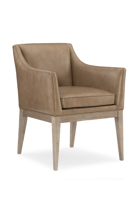 Brown Leather Dining Armchair | Caracole Free And Easy | Caracole.eu.com