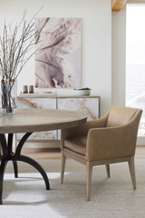 Brown Leather Dining Armchair | Caracole Free And Easy | Caracole.eu.com