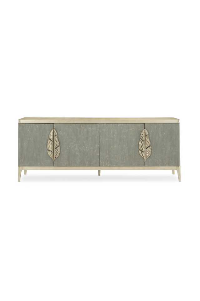 Gold Palm Accent Sideboard  | Caracole Waterside | Caracole.eu.com