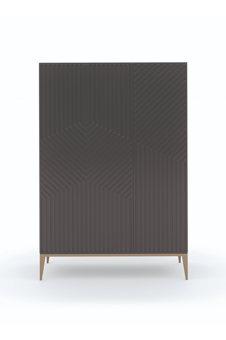 Dark Brown Graphic Cabinet | Caracole Out of Line | Caracole.eu.com