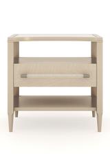 Crescent-Shaped Top Nightstand | Caracole Clearly Open | Oroatrade.com