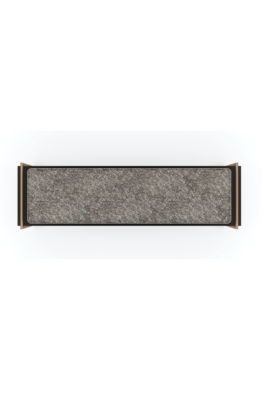 Gray Velvet Bench | Caracole Slim Line | Caracole.eu.com