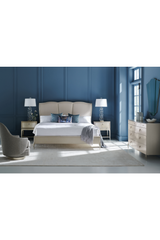 Silver Framed Modern Bed | Caracole Un-Deux-Trois | Caracole.eu.com