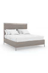 Herringbone Pattern California King Bed | Caracole Serenity | Caracole.eu.com